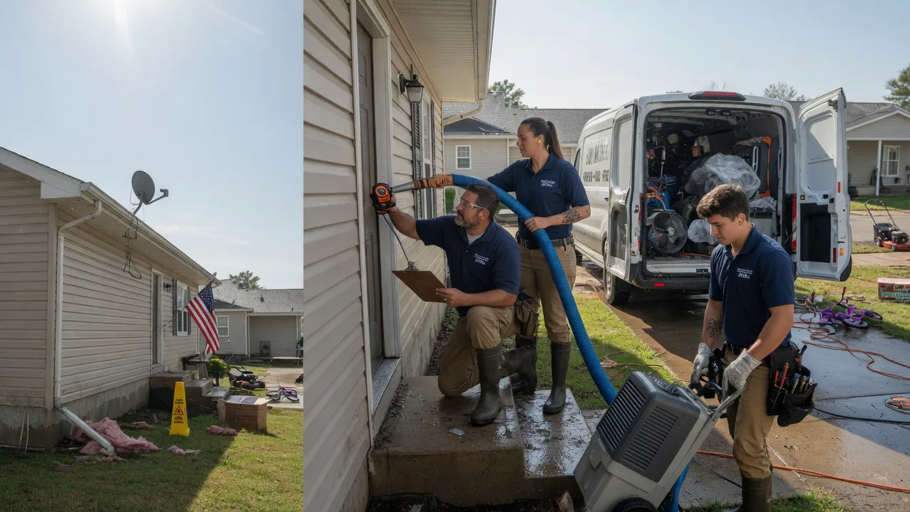 Ceiling Water Damage Restoration in Pleasant Plains, AR near me